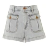August Denim Mini Short