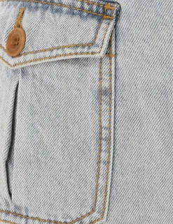 August Denim Mini Short