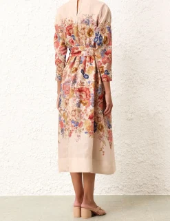 August Tie Waist Midi Dress