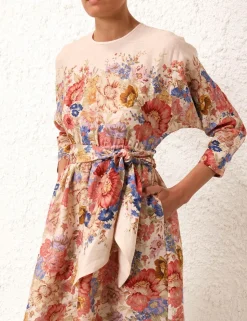 August Tie Waist Midi Dress