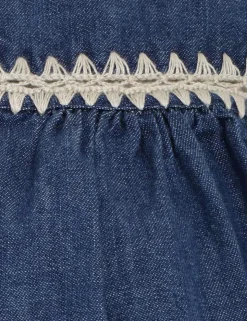 Chintz Denim Smock Top