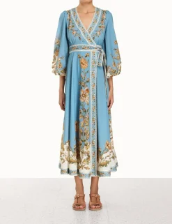 Chintz Wrap Midi Dress