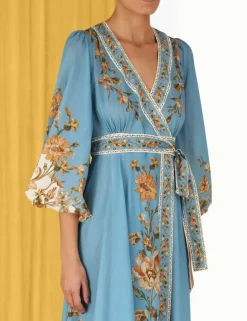 Chintz Wrap Midi Dress