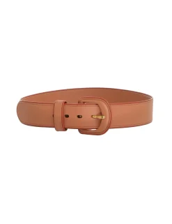 Contrast Leather Waist Belt
