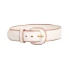 Contrast Leather Waist Belt