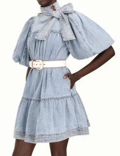 Contrast Leather Waist Belt