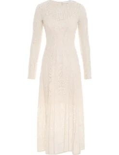 Devi Panelled Lace Midi Dress