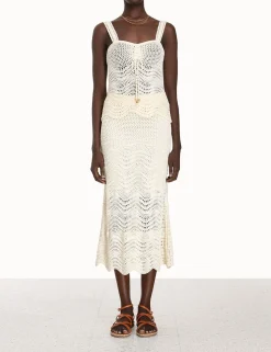 Devi Textured Knit Skirt