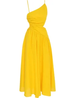 Ginger Asymmetric Midi Dress