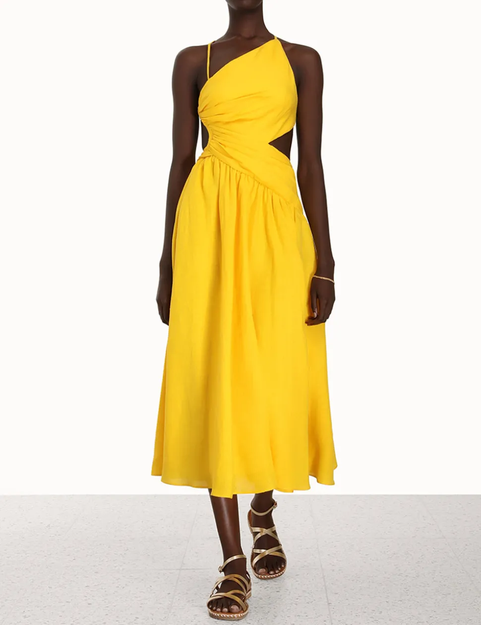 Ginger Asymmetric Midi Dress