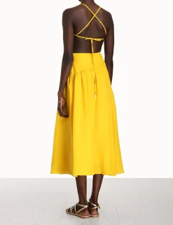 Ginger Asymmetric Midi Dress