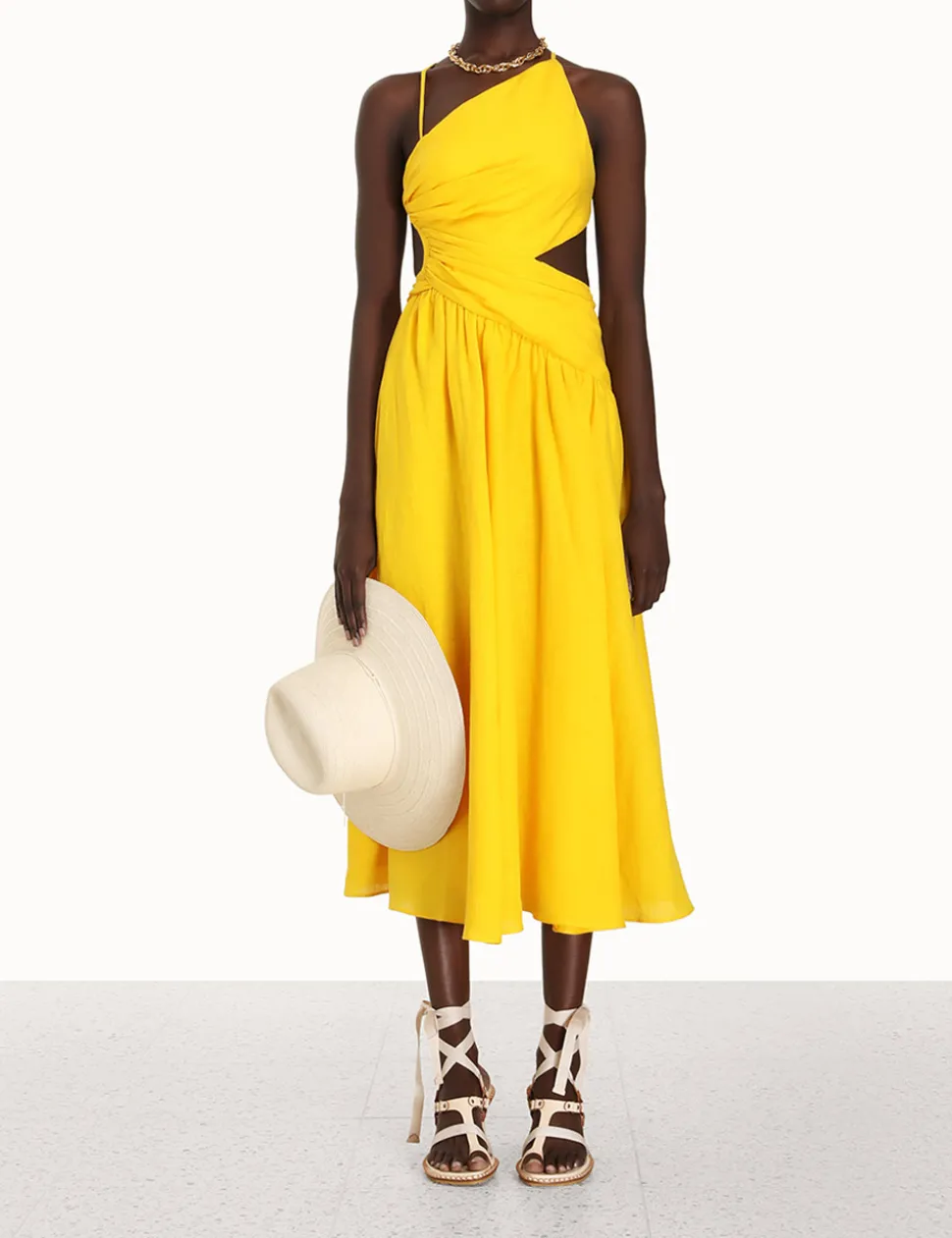 Ginger Asymmetric Midi Dress