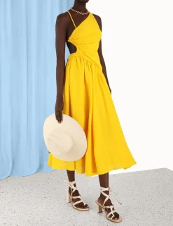 Ginger Asymmetric Midi Dress