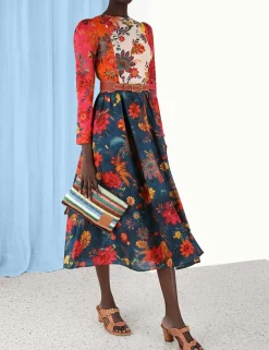 Ginger Long Sleeve Midi Dress