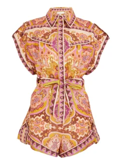 Halcyon Cuffed Playsuit