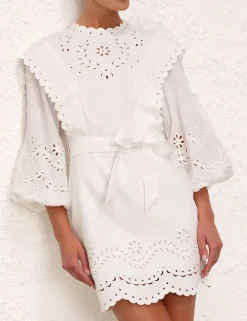 Junie Embroidered Mini Dress