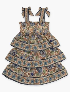Junie Shirred Tiered Dress