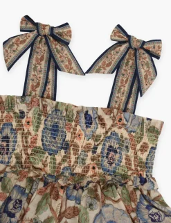 Junie Shirred Tiered Dress