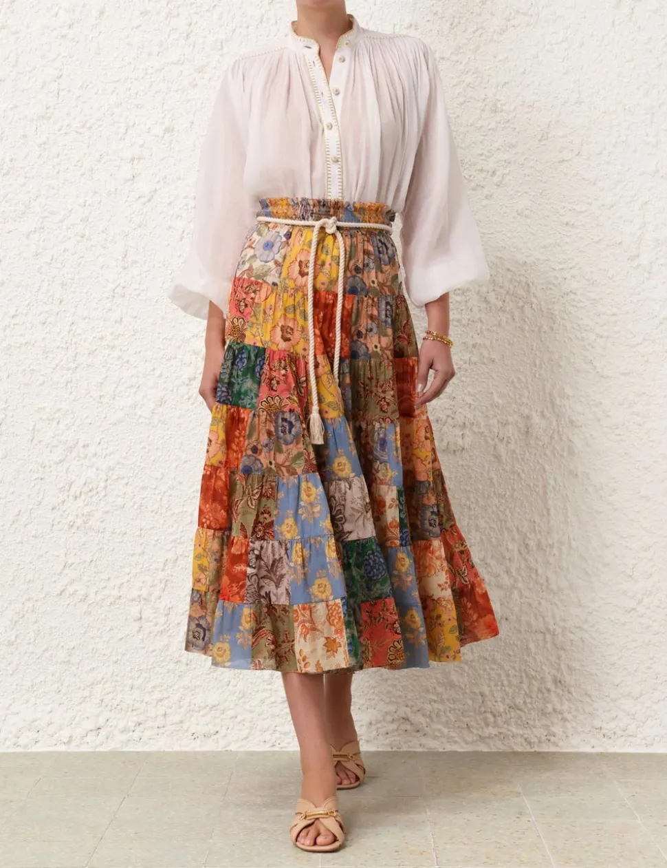 Junie Tiered Midi Skirt