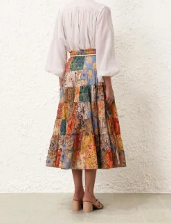 Junie Tiered Midi Skirt