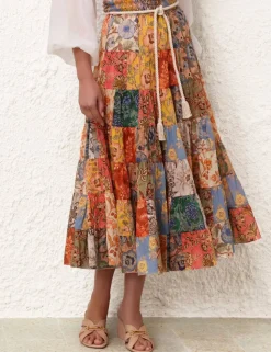 Junie Tiered Midi Skirt