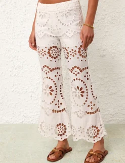 Lexi Embroidered Flare Pant