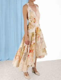 Luminosity Splice Lace Dress