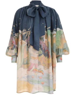 Lyrical Barrel Mini Dress