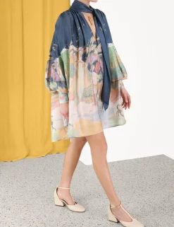 Lyrical Barrel Mini Dress