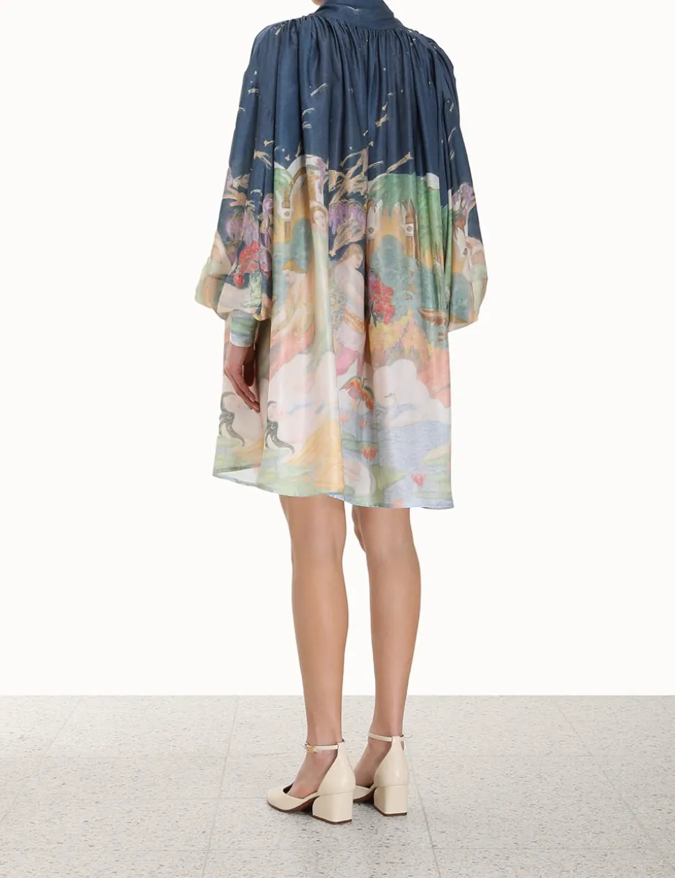 Lyrical Barrel Mini Dress