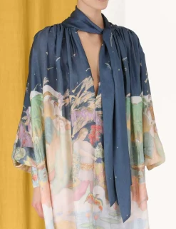 Lyrical Barrel Mini Dress