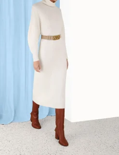 Lyrical Brushed Wool Dress