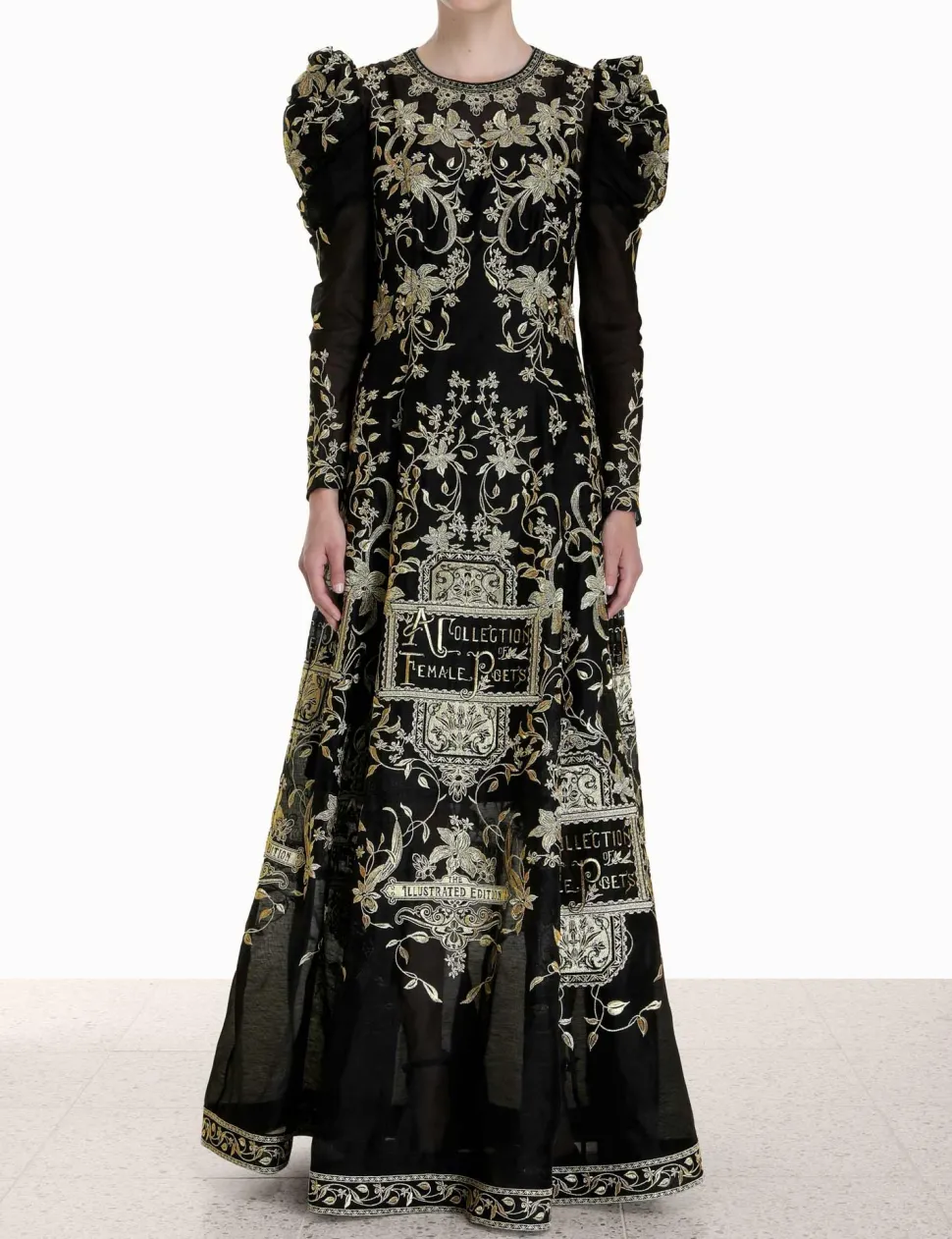 Lyrical Embroidery Midi Dress