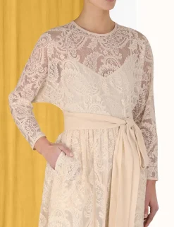 Lyrical Lace Tie Midi