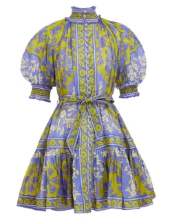 Raie Lantern Mini Dress