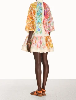 Raie Lantern Mini Dress