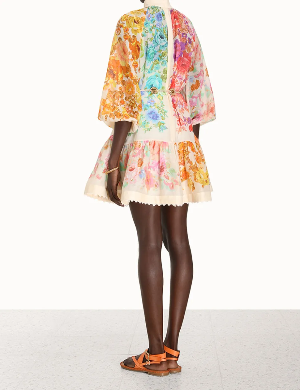 Raie Lantern Mini Dress