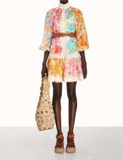 Raie Lantern Mini Dress