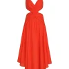 Raie Plunge Cut Out Midi Dress