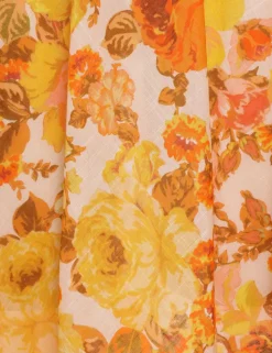 Raie Smocked Bodice Midi Dress