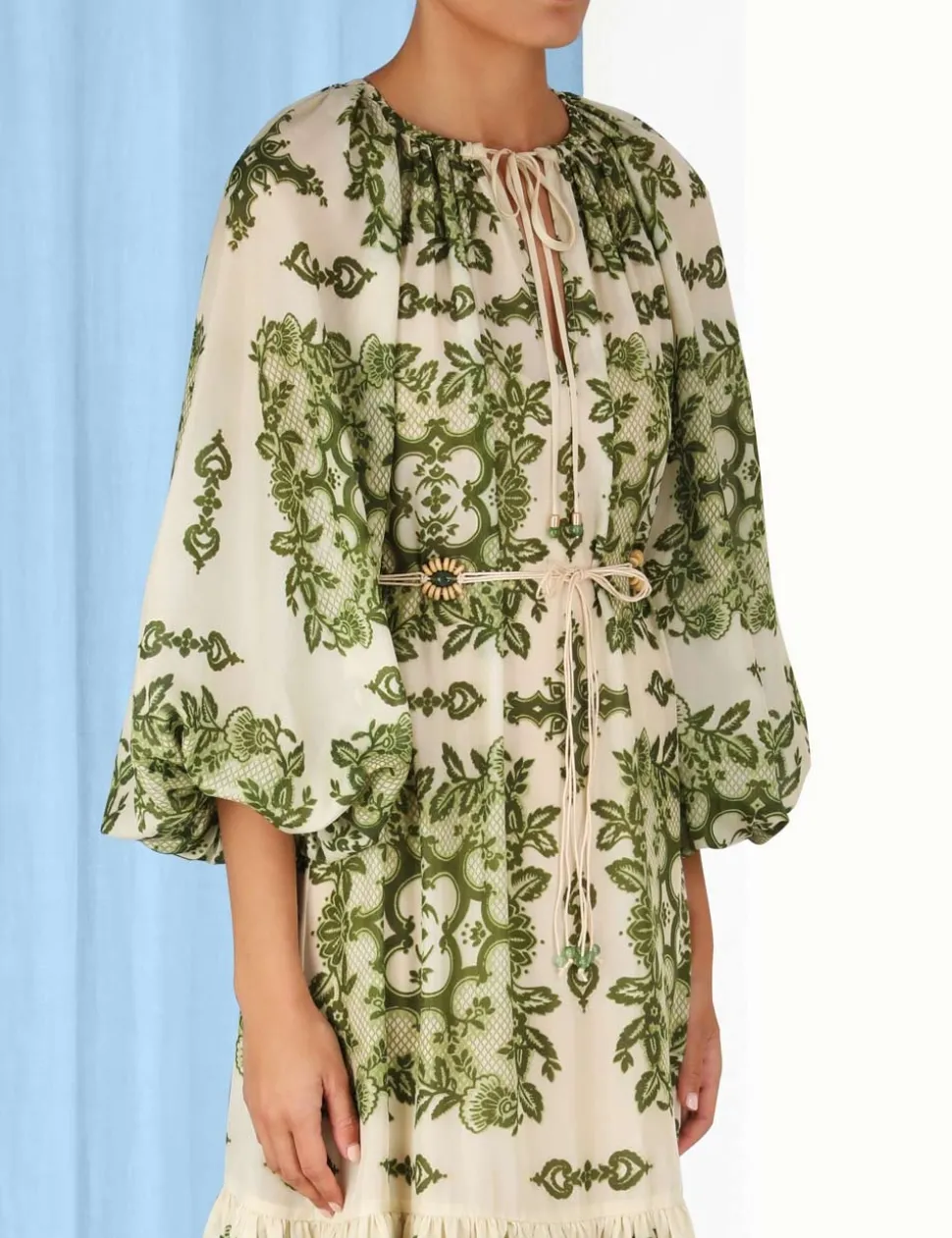 Raie Tiered Billow Midi Dress