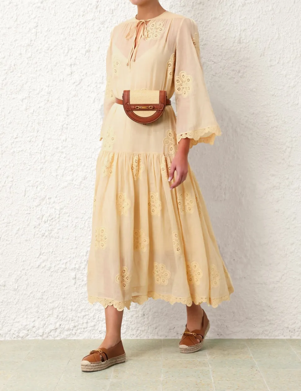 Acadian Embroidered Maxi Dress