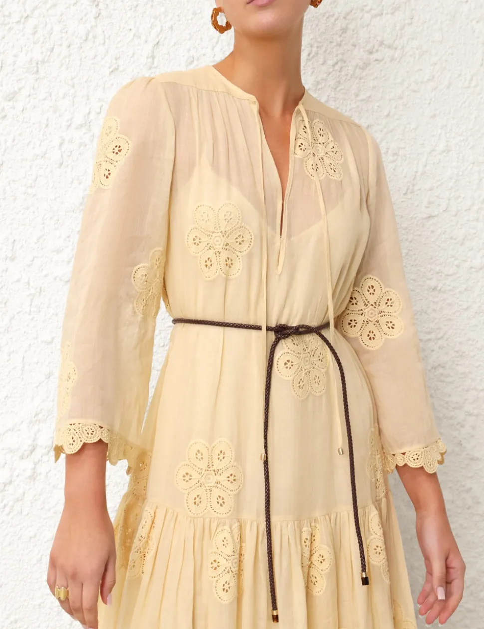 Acadian Embroidered Maxi Dress