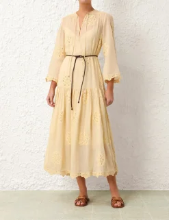 Acadian Embroidered Maxi Dress