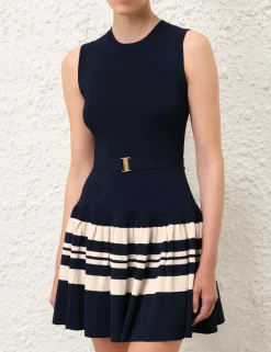 Acadian Stripe Mini Dress