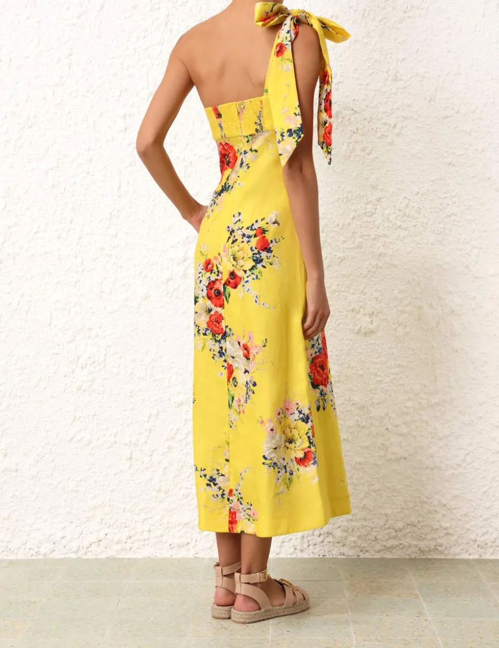 Alight Asymmetric Midi Dress