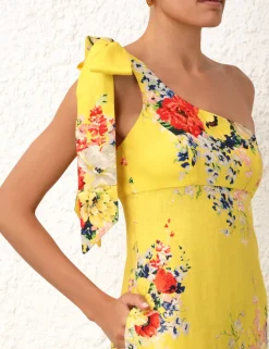 Alight Asymmetric Midi Dress