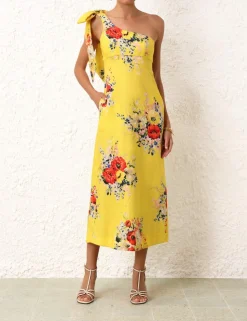 Alight Asymmetric Midi Dress