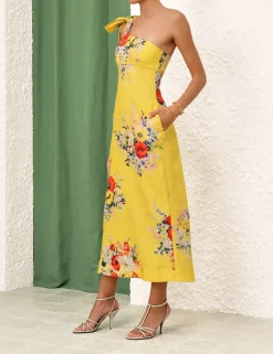 Alight Asymmetric Midi Dress