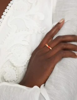 Candy Stripe Pave Ring